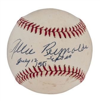 Allie Reynolds Signed and Inscribed Official Bobby Brown American League Baseball (JSA)